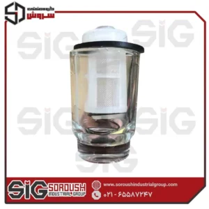 استکان شیشه ای پمپ سه گوش 240 شرکتی (ت.ث.ث)